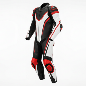 เสื้อแจ็คเก็ตมอเตอร์ไซค์หนังแท้ Custom Racing สำหรับผู้ใหญ่ ระบายอากาศได้ดี กันลม แห้งเร็ว ชุดเสื้อผ้ามอเตอร์ไซค์สำหรับขาย - Product Image 4
