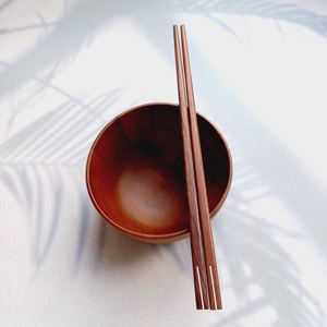 ชามไม้ขนาดเล็กเป็นมิตรกับสิ่งแวดล้อมชามไม้ธรรมชาติออกแบบโลโก้ได้ตามต้องการทำด้วยมือทำจากไม้เนื้อแข็งซุปข้าวในครัว - Product Image 3