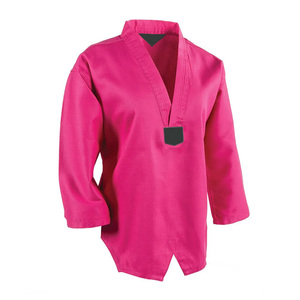 Uniforme de Taekwondo en Polyester et Coton Durable, Tissage Simple, pour Enfants et Adultes, Équipement d'Entraînement d'Arts Martiaux - Product Image 2