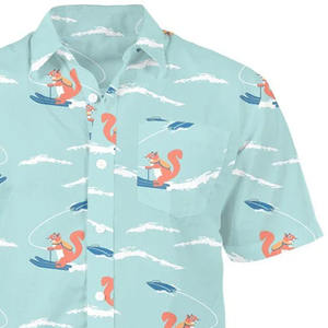 Camisa de Manga Corta Estampada para Hombre, Nueva Colección 2026, Ropa Casual Tropical, Venta al Por Mayor, Camisa Personalizada con Estampado Completo para Hombre, Verano, Playa - Product Image 6