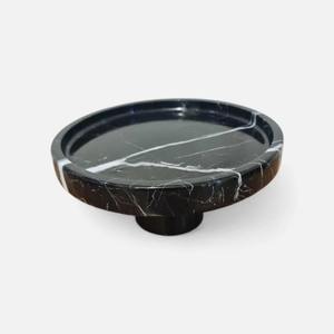 Base para Pastel Minimalista de Mármol Negro, Perfecta para Decoración del Hogar, Eventos y Exhibición Elegante en Mesa, Venta al por Mayor desde India - Product Image 2