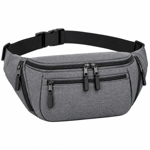 Riñonera de Moda al por Mayor para Hombre y Mujer, Riñonera Ajustable de Nylon con Múltiples Compartimentos con Cremallera, Riñonera de Viaje para Deportes al Aire Libre - Product Image 3