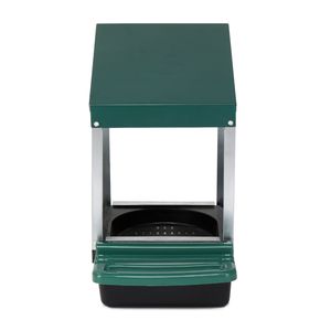 Nido per galline ovaiole a forma di H, singolo, in plastica, colore verde, usato - Cassetta per la deposizione delle uova per galline ovaiole, per pollaio - Product Image 2