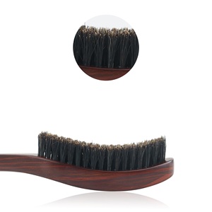 Masterlee Wave Paddle Hair <b>Brush</b> Vent Cushion Multicolor High Quality Wooden Boar Bristle Nondisposable Natural Wood Hair Beauty - Product Image 3