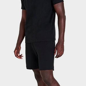 Shorts de sport décontractés d'été pour hommes en coton uni, molleton personnalisable, style streetwear, vente en gros, teinture unie pour la course et la gym - Product Image 2