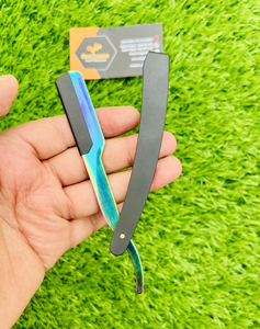 มีดโกนเหล็กกล้าไร้สนิมแบบใบมีดครึ่งใบ  รับสกรีนโลโก้ฟรี สำหรับผู้ชาย โกนแบบเปียก สีดำ พลาสมา  บริษัท ซาควานส์ เอ็นเตอร์ไพรส์ - Product Image 2