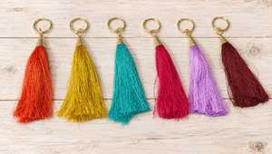Boho Bag Pendant Bohemian Multi Color Tassel Bag Charm <b>Pom</b> <b>Pom</b> Purse Charm Handbag Charm Pompom Key Chain Tassel <b>Keychain</b> - Product Image 5