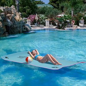 Mega 10 'X 5' 3-strato galleggiante acqua tappetino portatile nuotare di sicurezza e galleggianti per lago e oceano Premium schiuma di costruzione - Product Image 5
