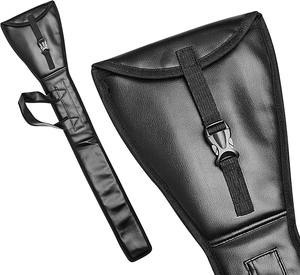 Étui de transport pour épée des Chevaliers Templiers en cuir noir |   Sac de rangement rembourré doux avec fermeture à boucle - Product Image 2