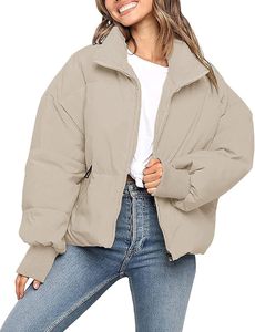 Chaqueta Acolchada de Invierno para Mujer, Diseño de Última Moda, Capucha Acolchada de Alta Calidad, Abrigo de Punto Transpirable, Cierre de Cremallera, Algodón Cálido - Product Image 3