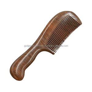 Peine de madera de bambú respetuoso con el medio ambiente al por mayor, peine de dientes anchos biodegradable personalizado, tipo de Peine común de uso en salón - Product Image 4