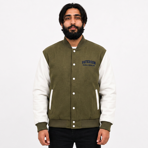 Veste universitaire personnalisée en gros pour les marques de vêtements américaines avec patch et style universitaire - Product Image 3