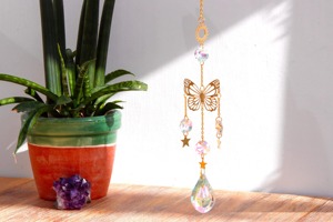 Atrapasueños Decorativo con Cristales, Ideal para Meditación, Yoga y Relajación, Mejora del Espacio, Venta al por Mayor desde India - Product Image 6