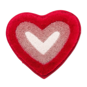 Alfombra de Baño Antideslizante con Forma de Corazón 3D, 40x60 CM, Poliéster Suave y Absorbente para Baño, Ducha, Hogar u Hotel, Logotipo Personalizado - Product Image 2