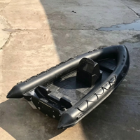 Bateau à rames gonflable en PVC Hyparon et fibre de verre de 5,5 m