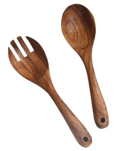Wholesale Price Natural Wood <b>Salad</b> Server Wicker Bamboo Handle Classic Style At Low Price <b>Salad</b> <b>Tool</b> Kitchenware Cutlery - Product Image 3