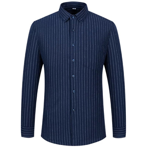 Camisa de Vestir Marrón Sólida para Hombre, Manga Larga, Cuello Abotonado, Algodón, Formal, Casual de Negocios, con Bolsillo en el Pecho - Product Image 4