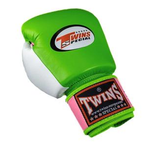 Gants de boxe Muay Thai Twins en cuir de vachette premium avec logo personnalisé, pour Sanda et MMA, avec poignées intégrales, légers, fermeture auto-agrippante - Product Image 2