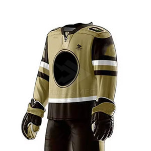 Shorts de sport en polyester respirant, écologique et léger, coupe confortable pour les performances sportives, uniforme de hockey sur glace - Product Image 5