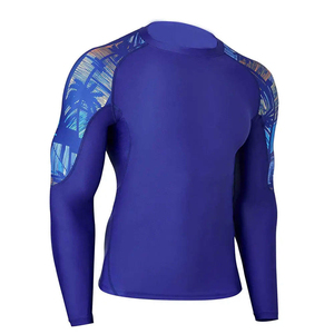 Custom Full Sleeve Surf Logo MMA BJJ <b>Compression</b> <b>Shirt</b> Sublimated Jiu Jitsu Rashguards Design Wholesale Spandex/Polyester - Product Image 1