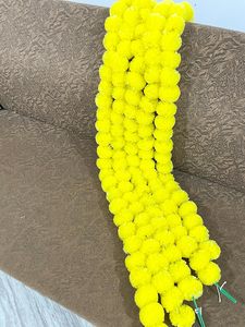 Guirnaldas de Flores Artificiales de Caléndula, Material de Poliplástico, Decoración Festiva para Pooja, Bodas, Diwali, San Valentín, Año Nuevo, Hogar - Product Image 5