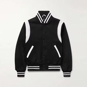 Custom Manufacturer Wool Chenille Embroidery Men's <b>Leather</b> Baseball Letterman Jacket Custom - Product Image 1