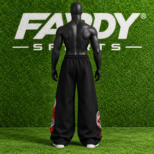 Custom Wholesale Heavyweight Fleece <b>Joggers</b> <b>Men</b> Streetwear Graphic Print <b>Baggy</b> Casual Open Bottom Sweat Pants - Product Image 2