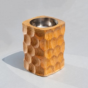 Brûleur à Bakhoor en bois OudVanta Heritage, Mubkhar en bois fait main de luxe avec artisanat artistique pour Oud, encens, maison arabe - Product Image 1
