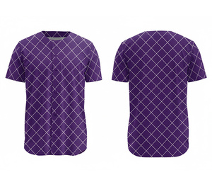 Camiseta de Béisbol Sublimada con Botones Completos – Uniforme Deportivo Profesional con Logotipo y Números Personalizados |   Base de Poliéster Transpirable - Product Image 3