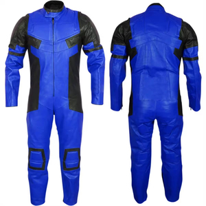 Nuevos Trajes de Motocicleta de Cuero Elegantes, Duraderos, Cómodos, Impermeables, de Secado Rápido y Resistentes al Viento, Personalizados de una Pieza para Hombre, Hechos en Pakistán - Product Image 1