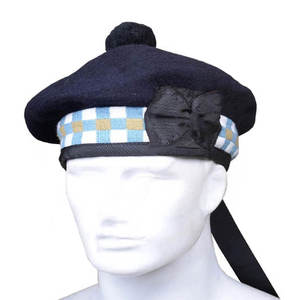 Gorro Tradicional Escocés Clásico Hecho a Mano, el Más Vendido, 100% Lana de Alta Calidad, Gorros Balmoral con Diseño a Cuadros, Venta al Por Mayor - Product Image 1
