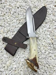 Cuchillo utilitario de hoja de acero con punta de caña, mango de asta de ciervo, 0.5mm de grosor, 6.7in de longitud total, 3 años de garantía - Product Image 5