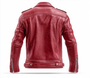 Veste en cuir de haute qualité pour hommes, très élégante et stylée - Product Image 6