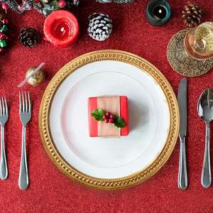 Assiette de Présentation Élégante pour Banquet – Décoration de Table Ronde Haut de Gamme pour Mariages et Événements - Product Image 3