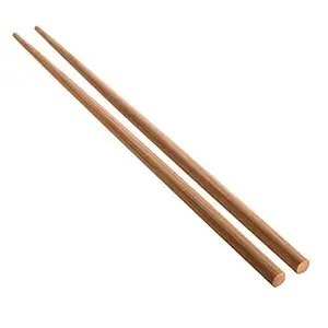 Palillos Redondos de Madera Minimalistas, Lisos y Reutilizables para Comidas Asiáticas, Palillos de Madera de Color Natural, Palillos de Madera de Wenge - Product Image 3
