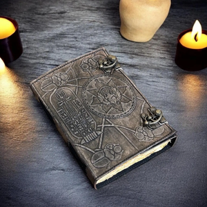Libro de los Muertos Hamunaptra Hecho a Mano, Grimoire Egipcio en Relieve, Diario de Hechizos de Bruja, Edición de Regalo con Tapa Dura de Cuero, Libro de Sombras - Product Image 5