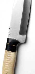 Custom Handmade Camping Stainless Steel <b>Knife</b> with Camel and Buffalo <b>Bone</b> <b>Handle</b> Fixed Blade DIY Grade OEM Available - Product Image 4