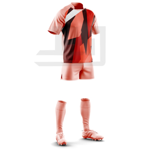 Tenue de rugby athlétique personnalisée : Maillot et short imprimés, séchage rapide, respirant, performance sportive, entraînement d'équipe, matchs, 100 % respirant - Product Image 3