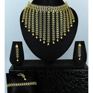 Jewelry Supplies Women Indian Jewellery Rhodium Plated Dubai <b>Bridal</b> <b>Wedding</b> Jewelry Set Wholesale Copper Dubai Earrings - Product Image 4