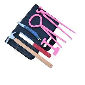 Kit de Recorte y Prueba de Pezuñas de Caballo con Cuchilla de Latón con Anillo, Alicates para Pezuñas, Cortador de Amortiguadores, Martillo para Clavos y Detector de Láminas - Product Image 1