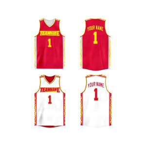 Maillots de basketball en gros, grandes tailles, vierges, derniers modèles, sublimés, réversibles, respirants, anti-bactériens - Product Image 1