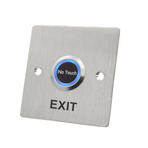 Bouton de sortie carré infrarouge sans contact en acier inoxydable 12V 24V pour contrôle d'accès et déverrouillage de serrure de porte - Product Image 2