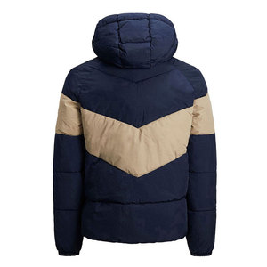 Men Outdoor Quilted Puffer <b>Jacket</b> Warm Winter Color Blocking Puffer Coat Windproof Zipper Closure <b>Thick</b> Polyester Padded <b>Jacket</b> - Product Image 6