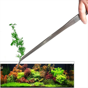 Pinzas de alimentación para reptiles de acero inoxidable, extra largas, para acuario, pinzas largas y curvadas, herramienta de alimentación para tanque, 2 uds. - Product Image 5