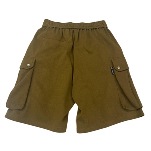 กางเกงขาสั้นคาร์โก้ผู้ชายแบบใหม่ ผ้าฝ้าย 100% เฟรนช์เทอร์รี่  แบบเรียบง่าย สวมใส่สบาย  ลายเรียบ  ผลิตโดยโรงงานผลิตเสื้อผ้า กางเกงขาสั้นคาร์โก้ - Product Image 3