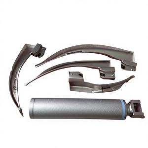 Kit de Laringoscopio LED Veterinario Macintosh, 4 Piezas, Hoja Curva de Acero Inoxidable, Certificado CE, Equipo de Diagnóstico ORL - Product Image 1