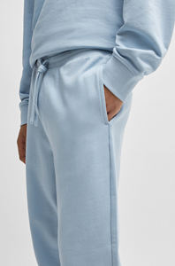 Ensemble survêtement homme bleu clair, sweat à capuche et pantalon de jogging, vêtements de sport décontractés en polaire, tenue de sport hiver deux pièces - Product Image 6