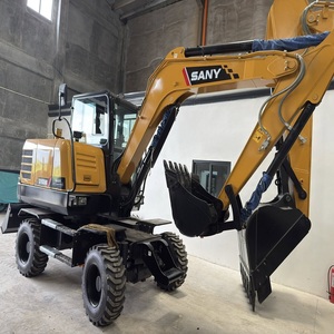 รถขุดขนาดเล็ก Sany Sy65w แบบมีล้อ ขับเคลื่อนด้วยพลังขับที่ทรงพลัง เหมาะสำหรับงานก่อสร้างในเขตเมือง และงานหนัก - Product Image 1