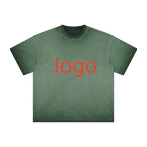 Camiseta Extra Grande para Hombre con Lavado Ácido de Primera Calidad |   Camiseta de Algodón con Cuello Redondo en Degradado Morado, 100% Algodón, Lavado Ácido, al por Mayor - Product Image 3