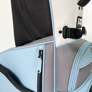 Wholesale Customized Lightweight Foldable PU Leather Golf Stand Bag Multi-Color <b>Splicing</b> & Embroidered Logo - Product Image 4